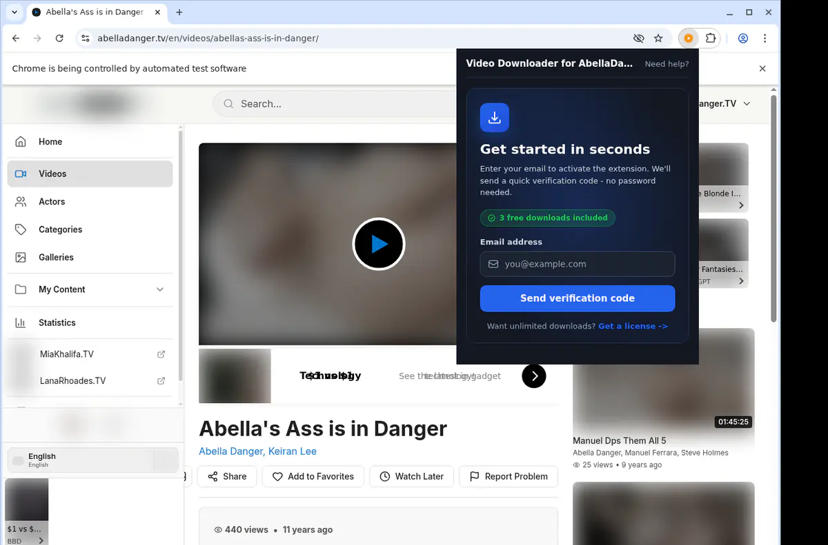 AbellaDanger.tv Downloader fullscreen screenshot