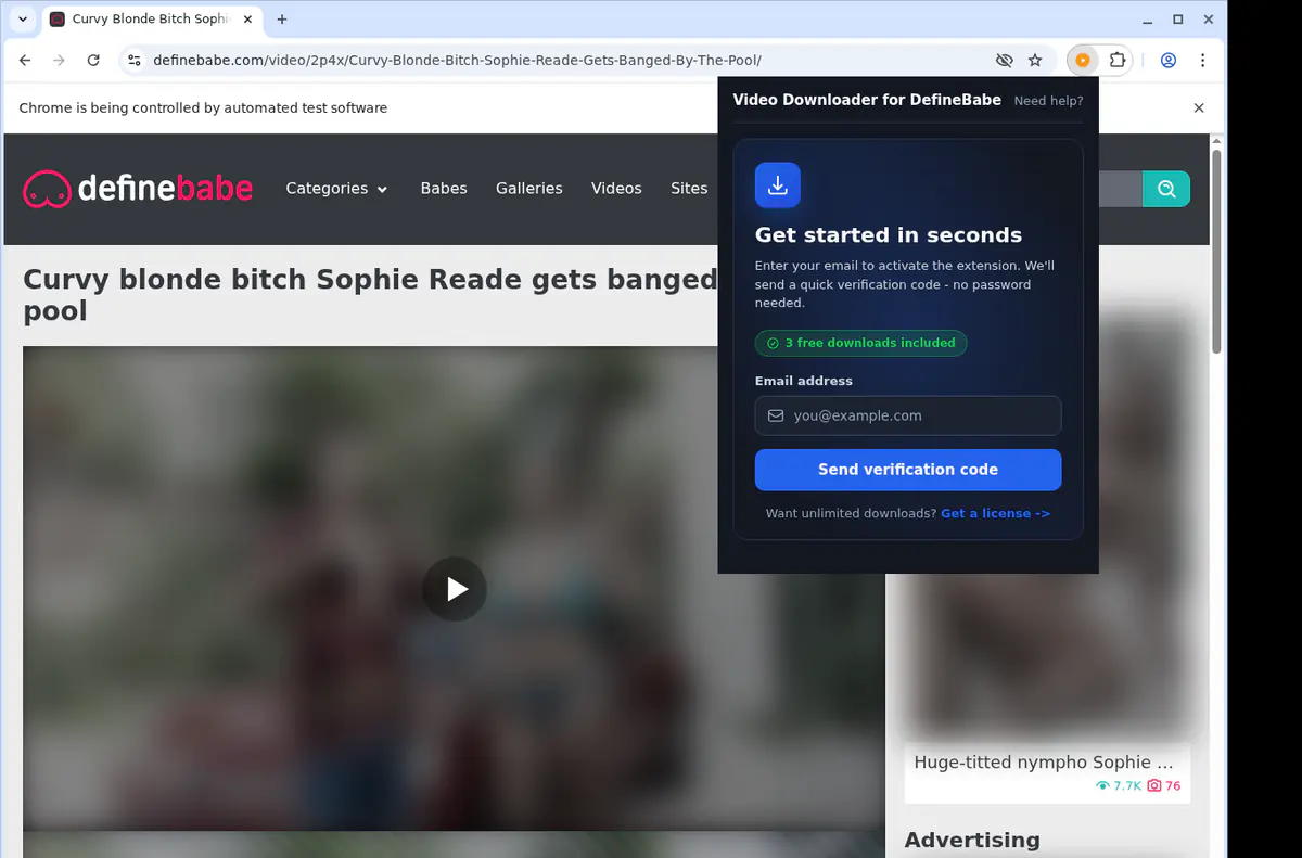 DefineBabe Downloader fullscreen screenshot