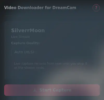 DreamCam Video Downloader fullscreen screenshot