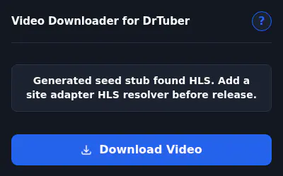 DrTuber Downloader fullscreen screenshot