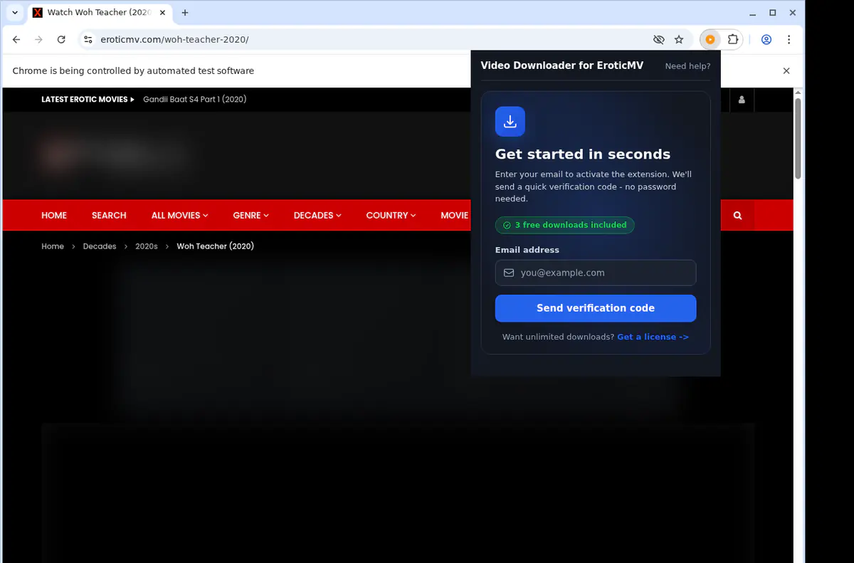 EroticMV Downloader fullscreen screenshot