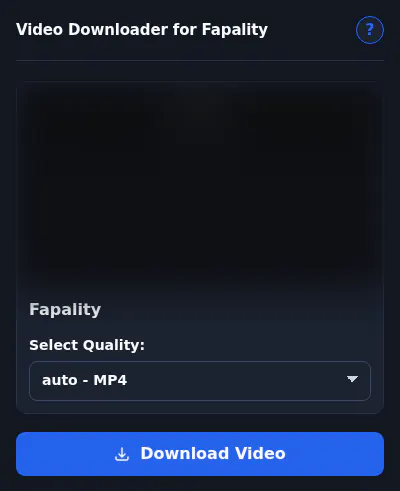 Fapality Downloader fullscreen screenshot