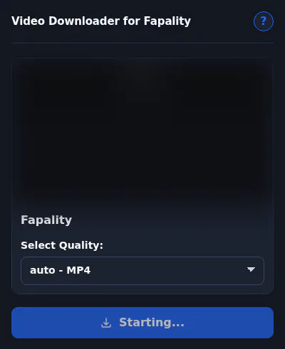 Fapality Downloader fullscreen screenshot