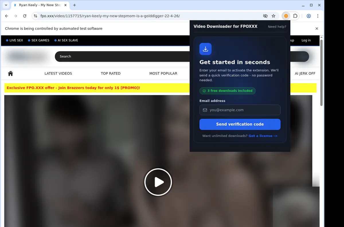 FPOXXX Downloader fullscreen screenshot