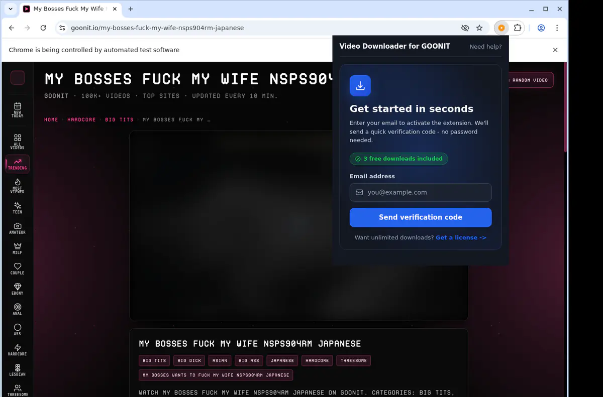 GOONIT Downloader fullscreen screenshot