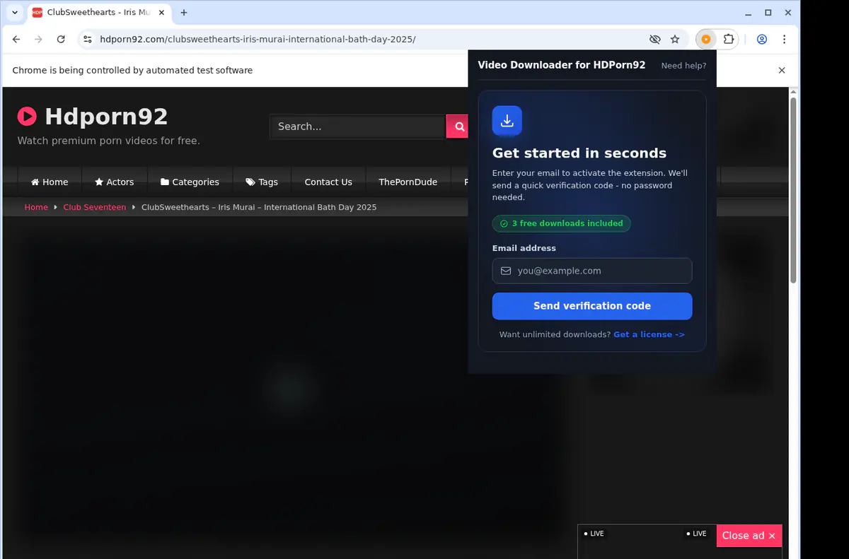 HDPorn92 Downloader fullscreen screenshot