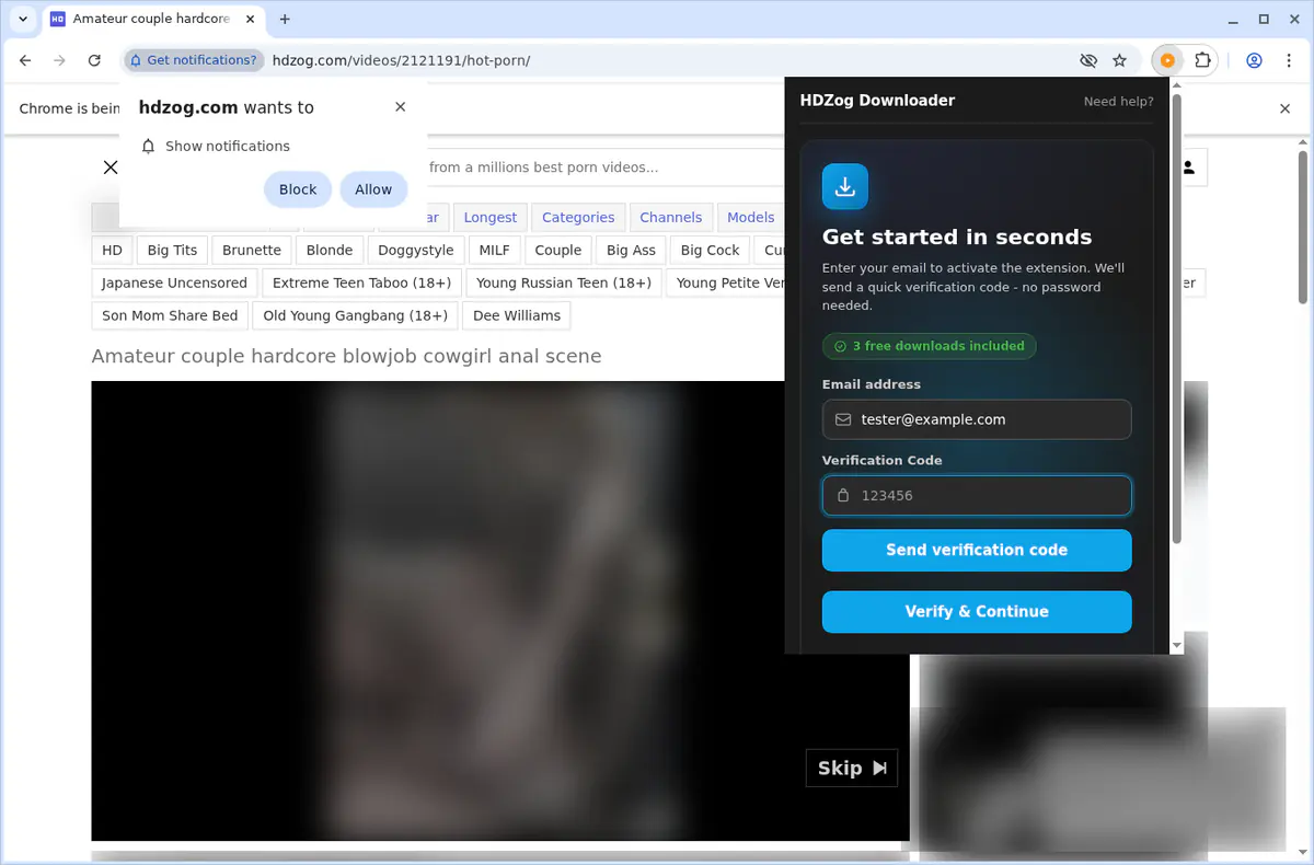 HDZog Video Downloader fullscreen screenshot