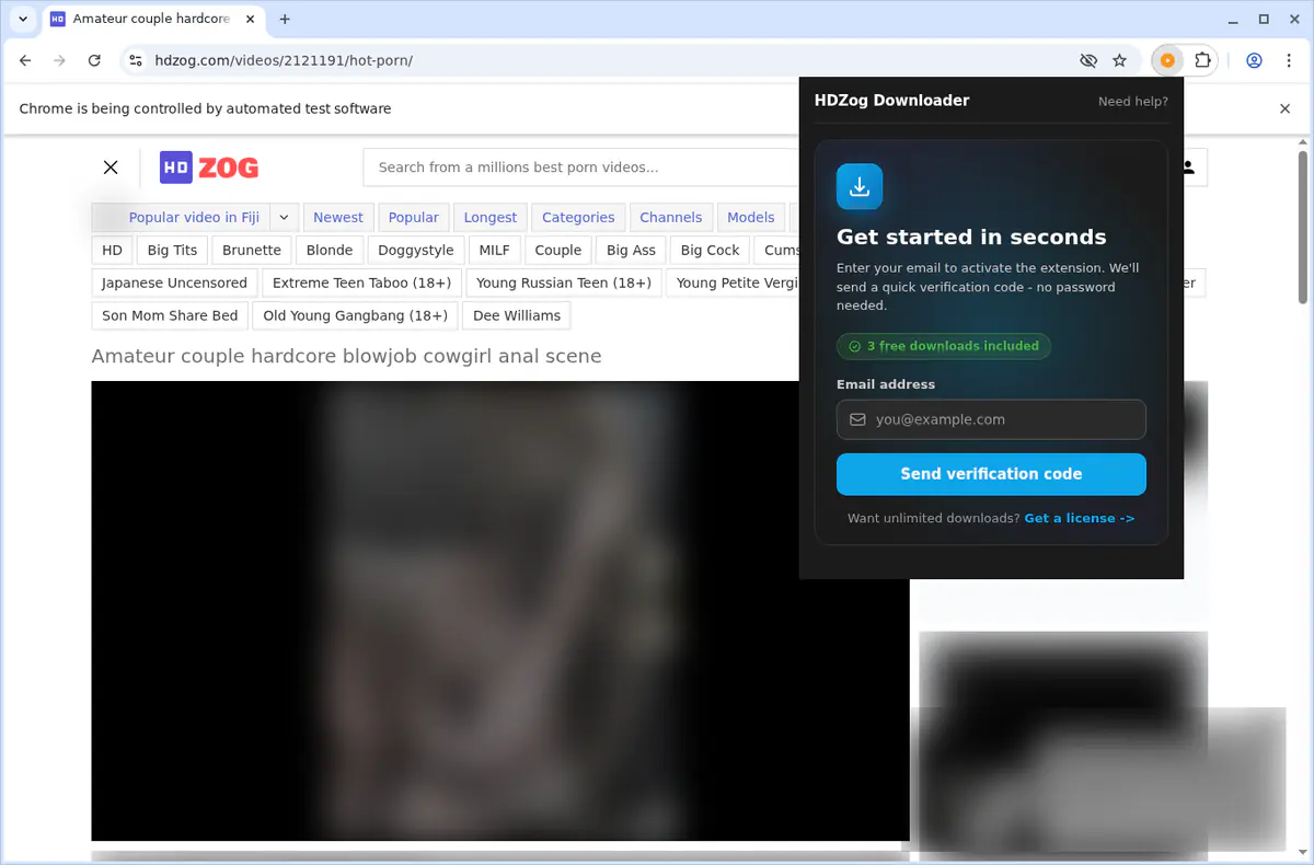 HDZog Video Downloader fullscreen screenshot