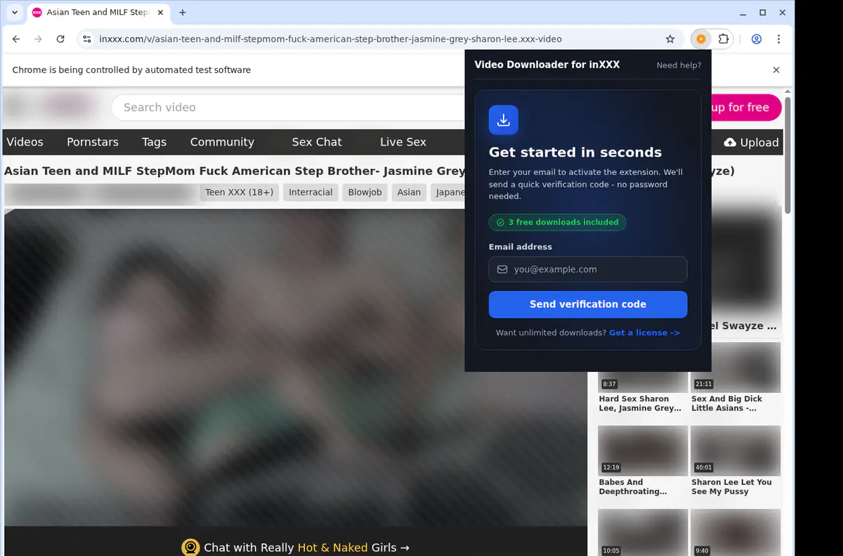 inXXX Downloader fullscreen screenshot