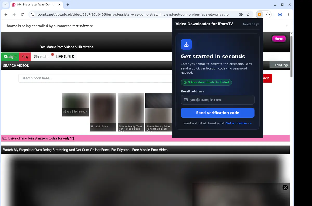 iPornTV Downloader fullscreen screenshot