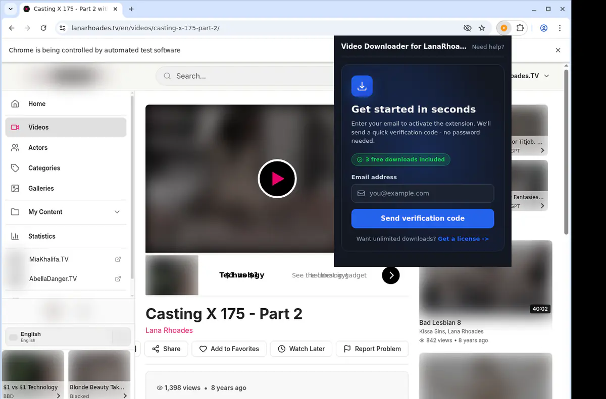 LanaRhoades.tv Downloader fullscreen screenshot