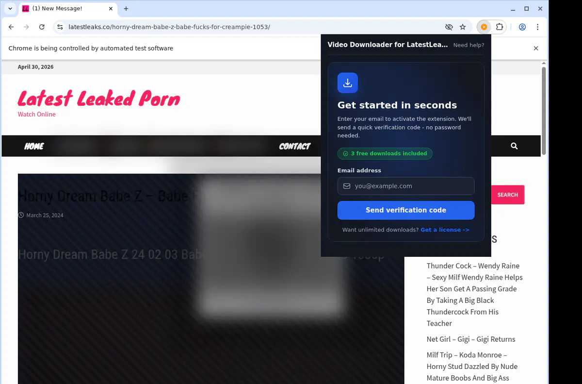 LatestLeaks Downloader fullscreen screenshot