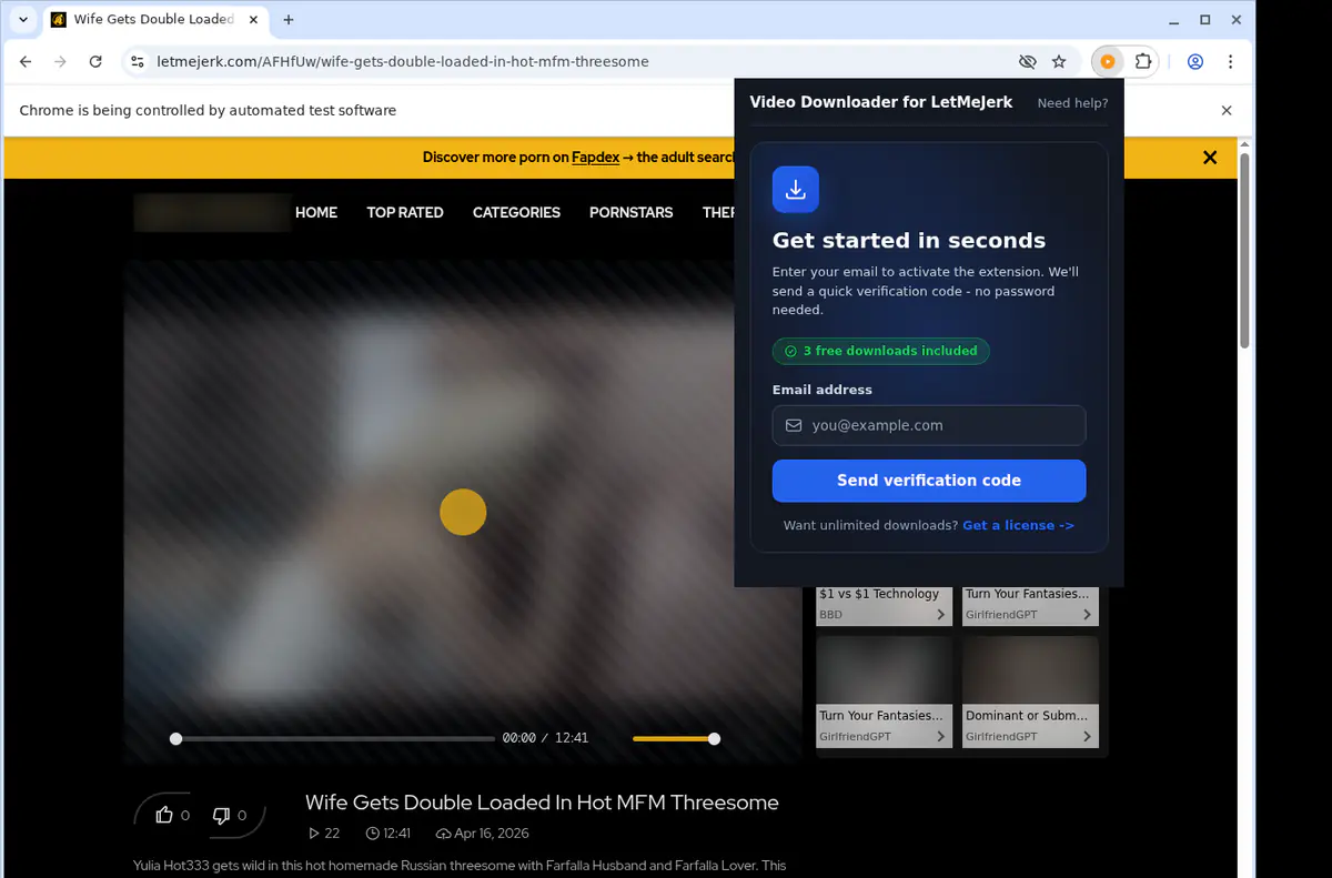 LetMeJerk Downloader fullscreen screenshot
