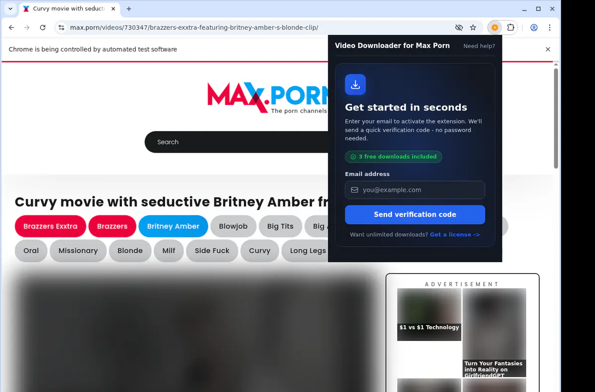 Max Porn Downloader fullscreen screenshot