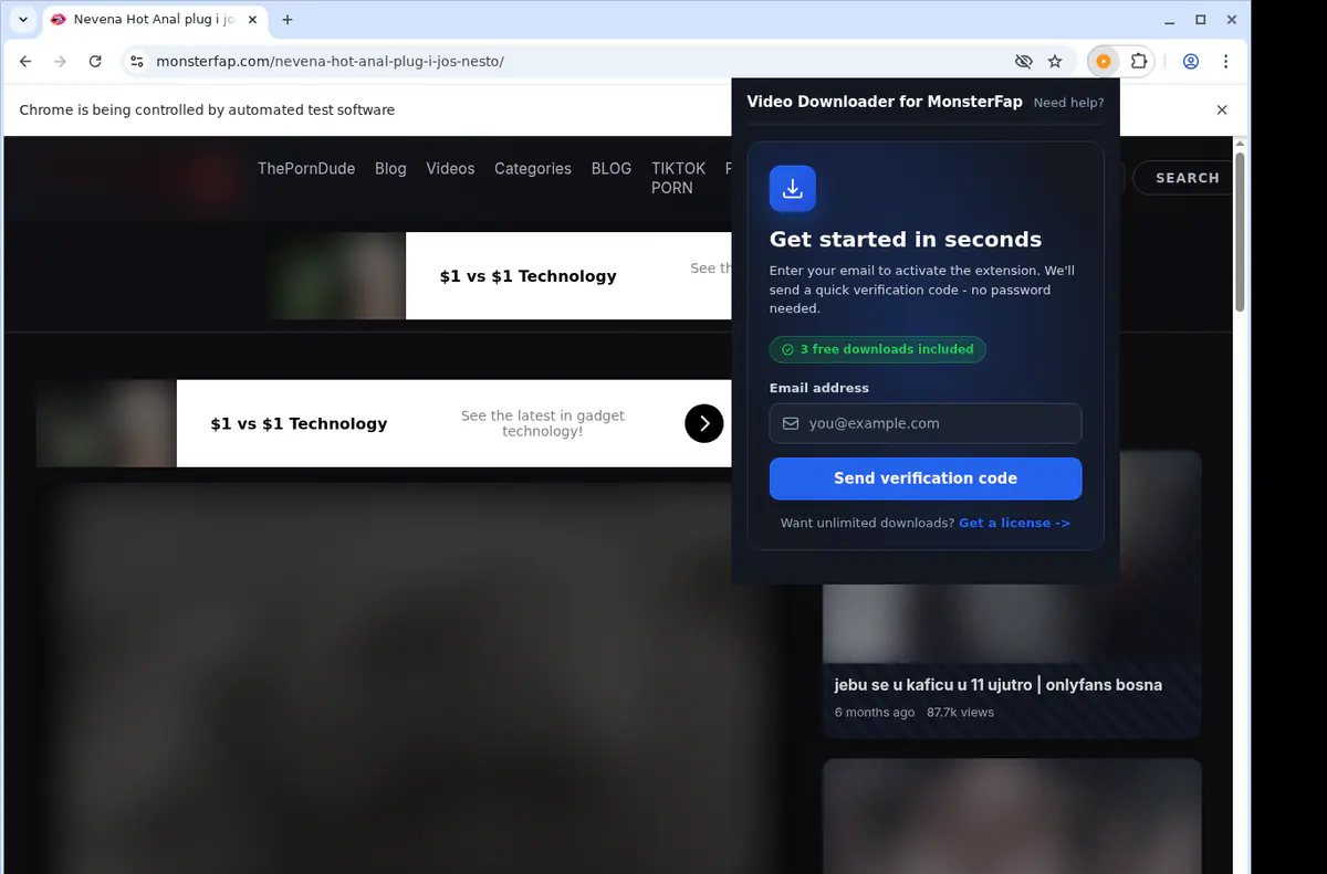 MonsterFap Downloader fullscreen screenshot