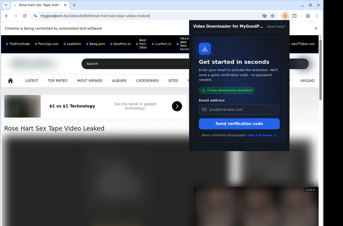 MyGoodPorn Downloader fullscreen screenshot