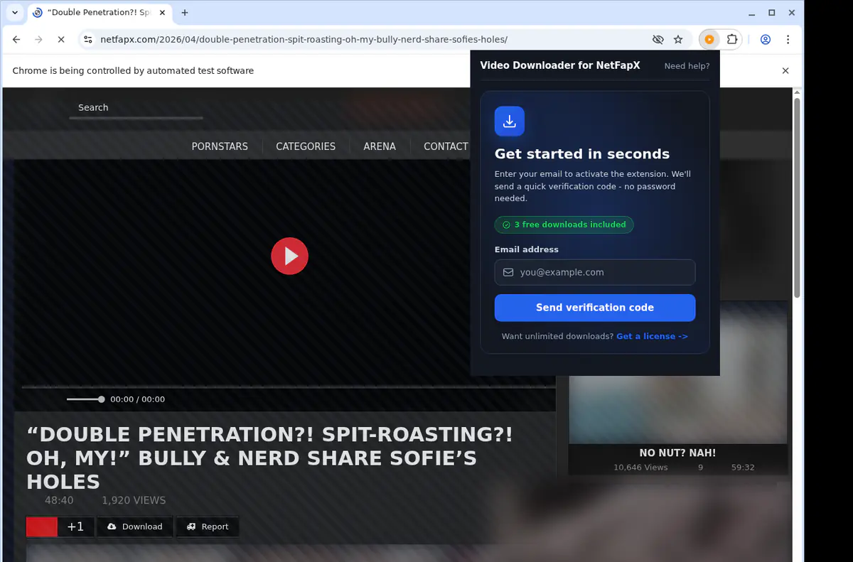 NetFapX Downloader fullscreen screenshot