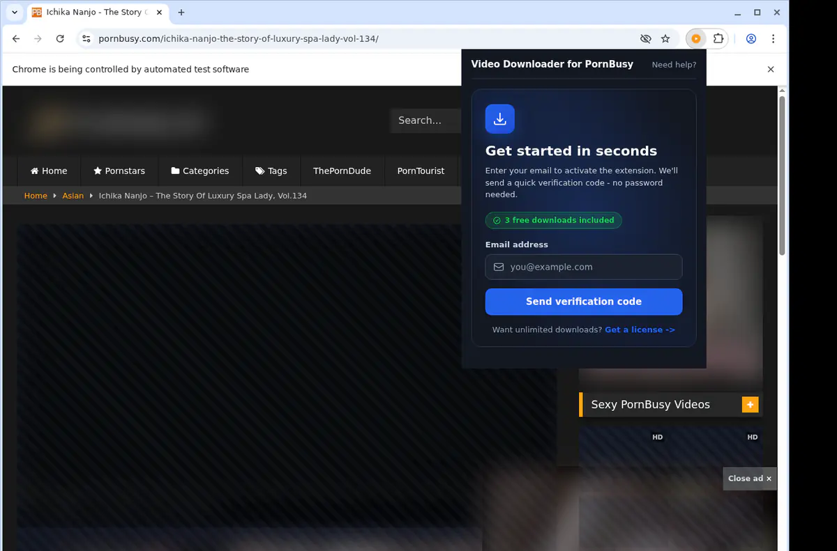 PornBusy Downloader fullscreen screenshot