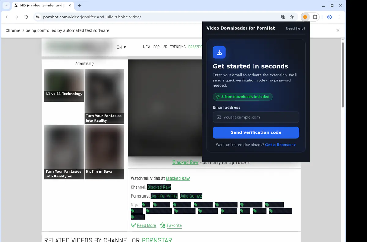 PornHat Downloader fullscreen screenshot