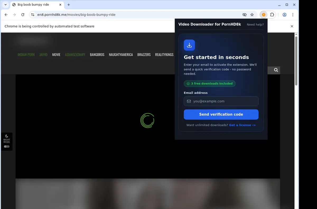 PornHD8k Downloader fullscreen screenshot