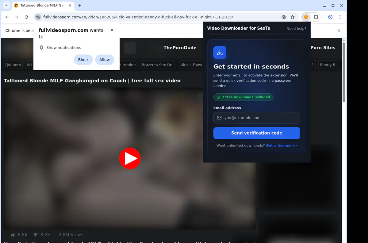 SexTu Downloader fullscreen screenshot