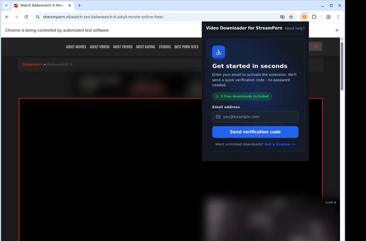 StreamPorn Downloader fullscreen screenshot