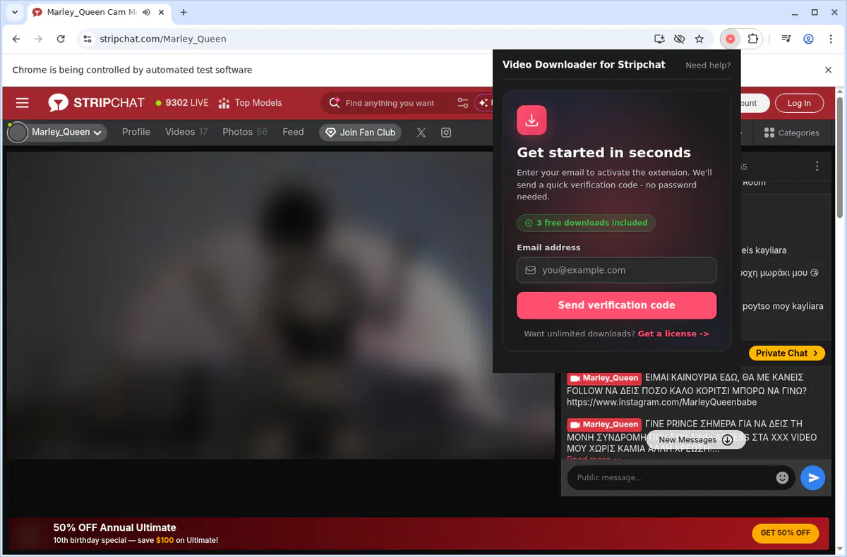Stripchat Downloader fullscreen screenshot
