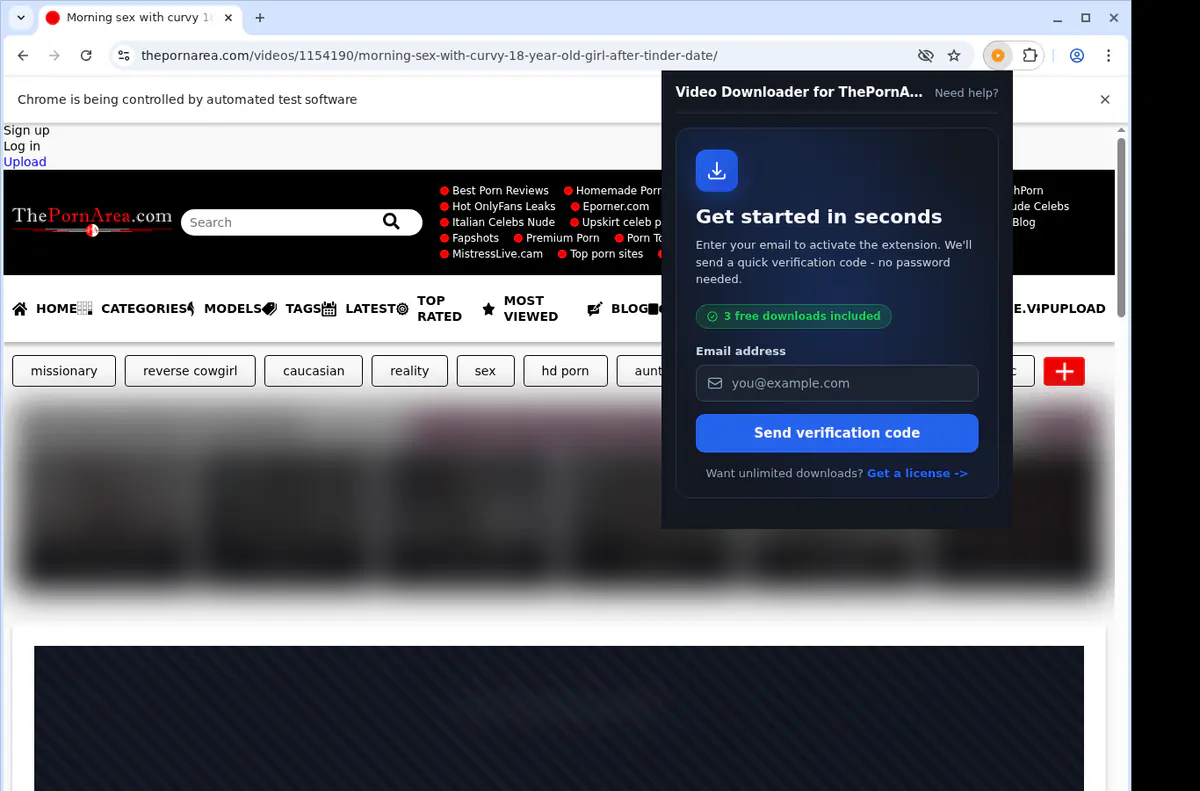 ThePornArea Downloader fullscreen screenshot