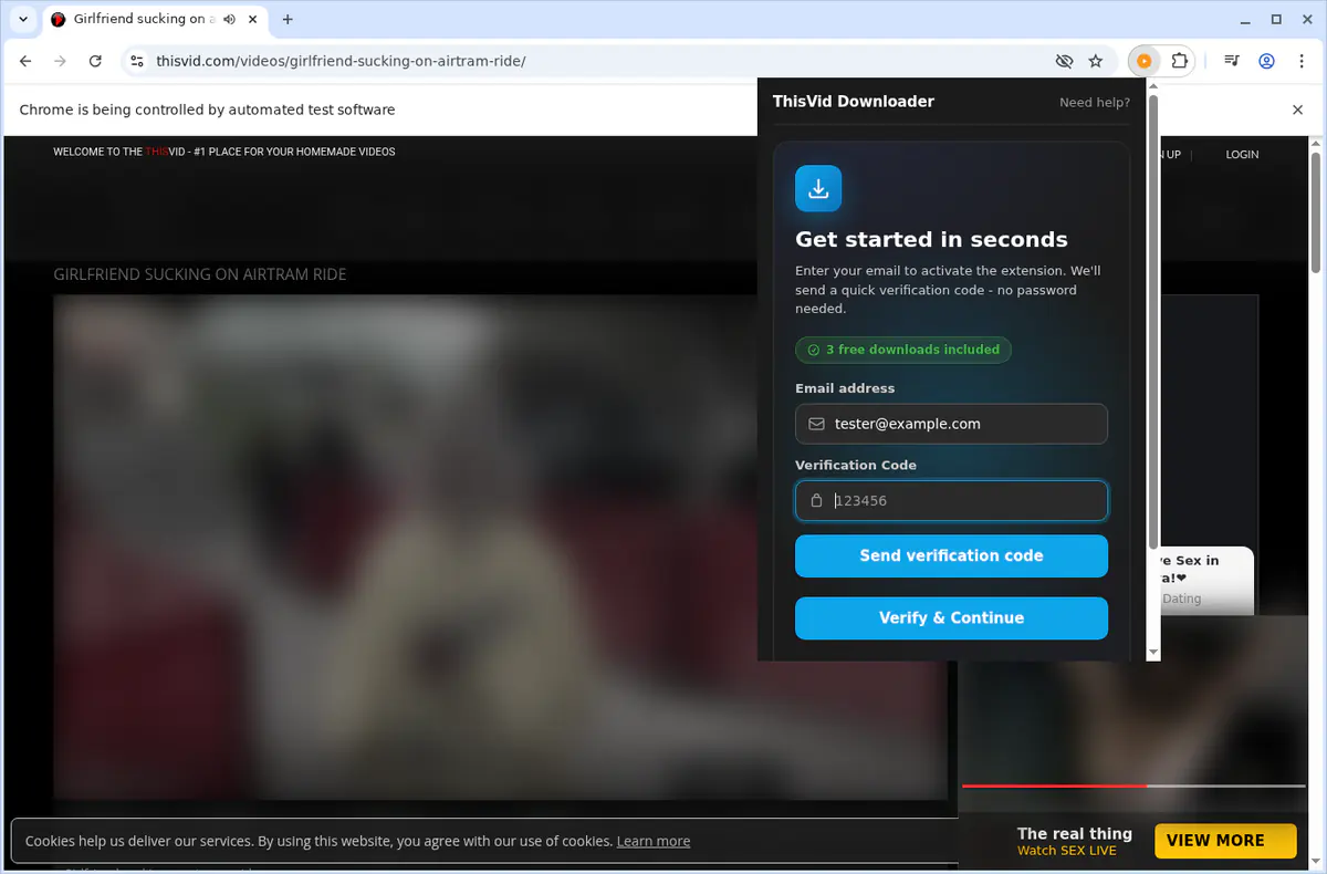 ThisVid Video Downloader fullscreen screenshot