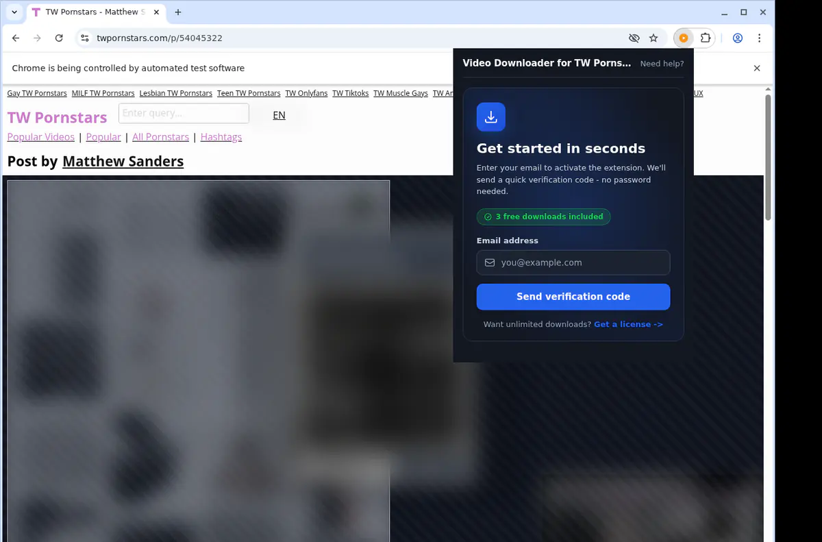 TW Pornstars Downloader fullscreen screenshot