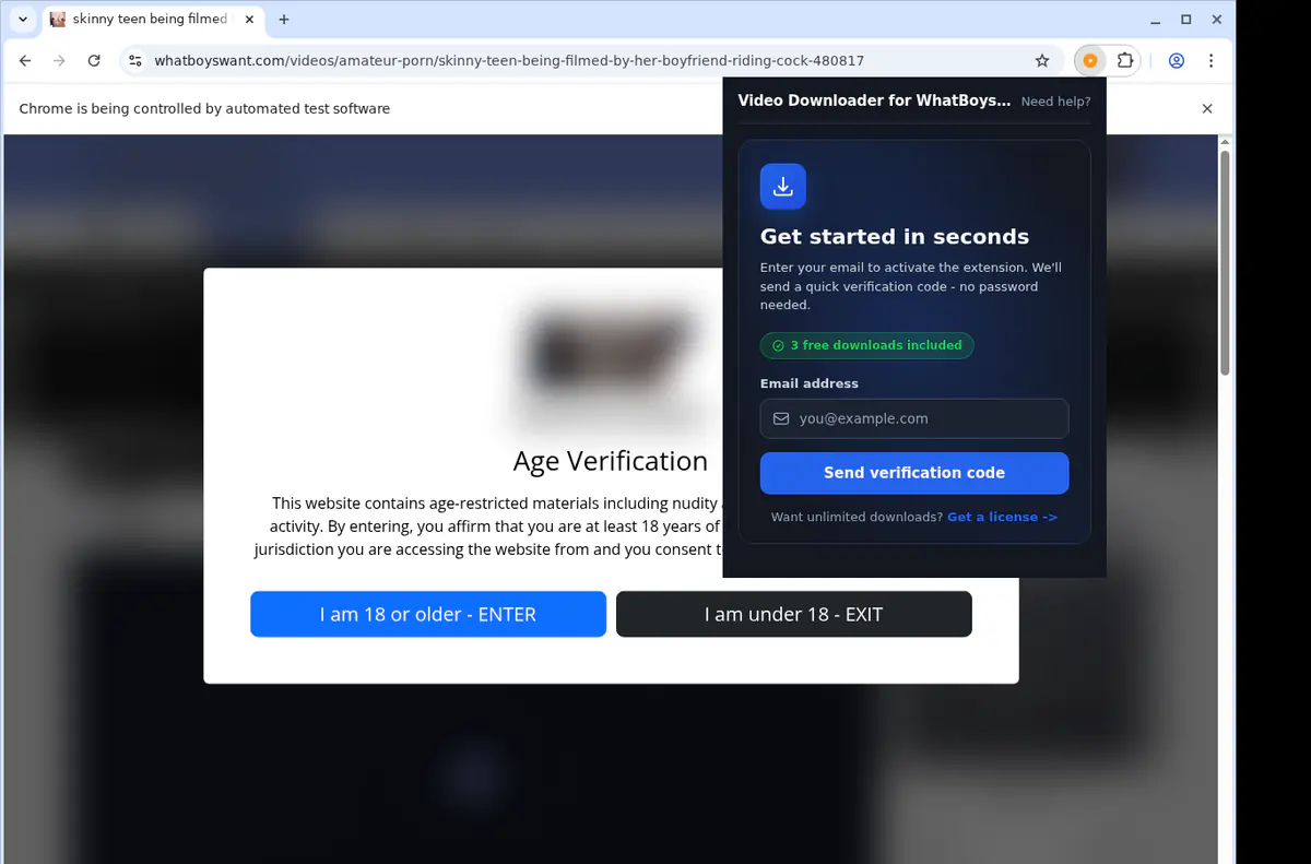 WhatBoysWant Downloader fullscreen screenshot