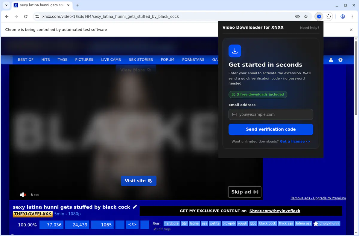 XNXX Video Downloader fullscreen screenshot