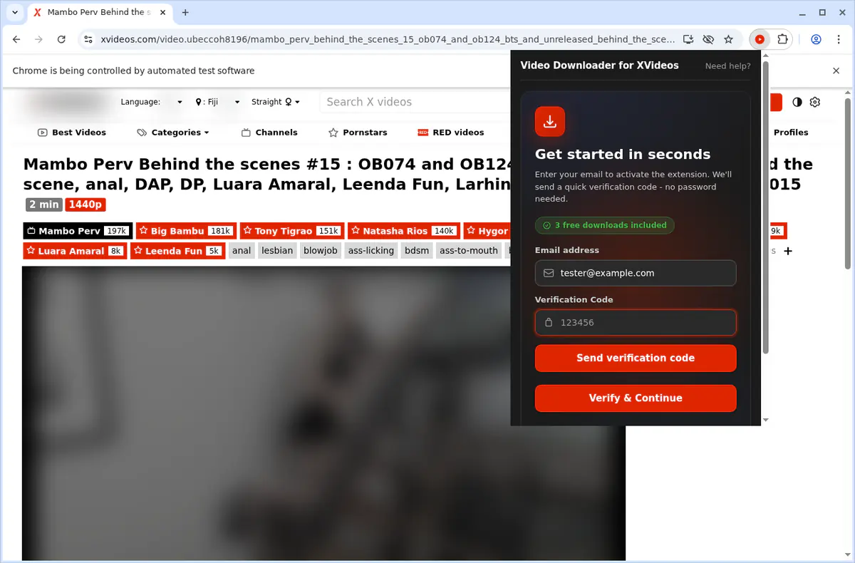 XVideos Downloader fullscreen screenshot