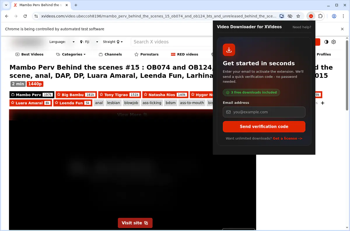 XVideos Downloader fullscreen screenshot