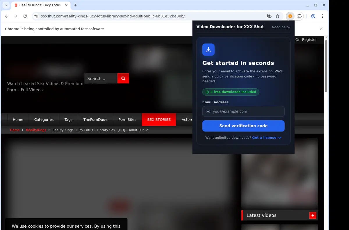 XXX Shut Downloader fullscreen screenshot