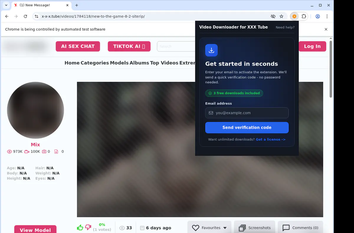 XXX Tube Downloader fullscreen screenshot