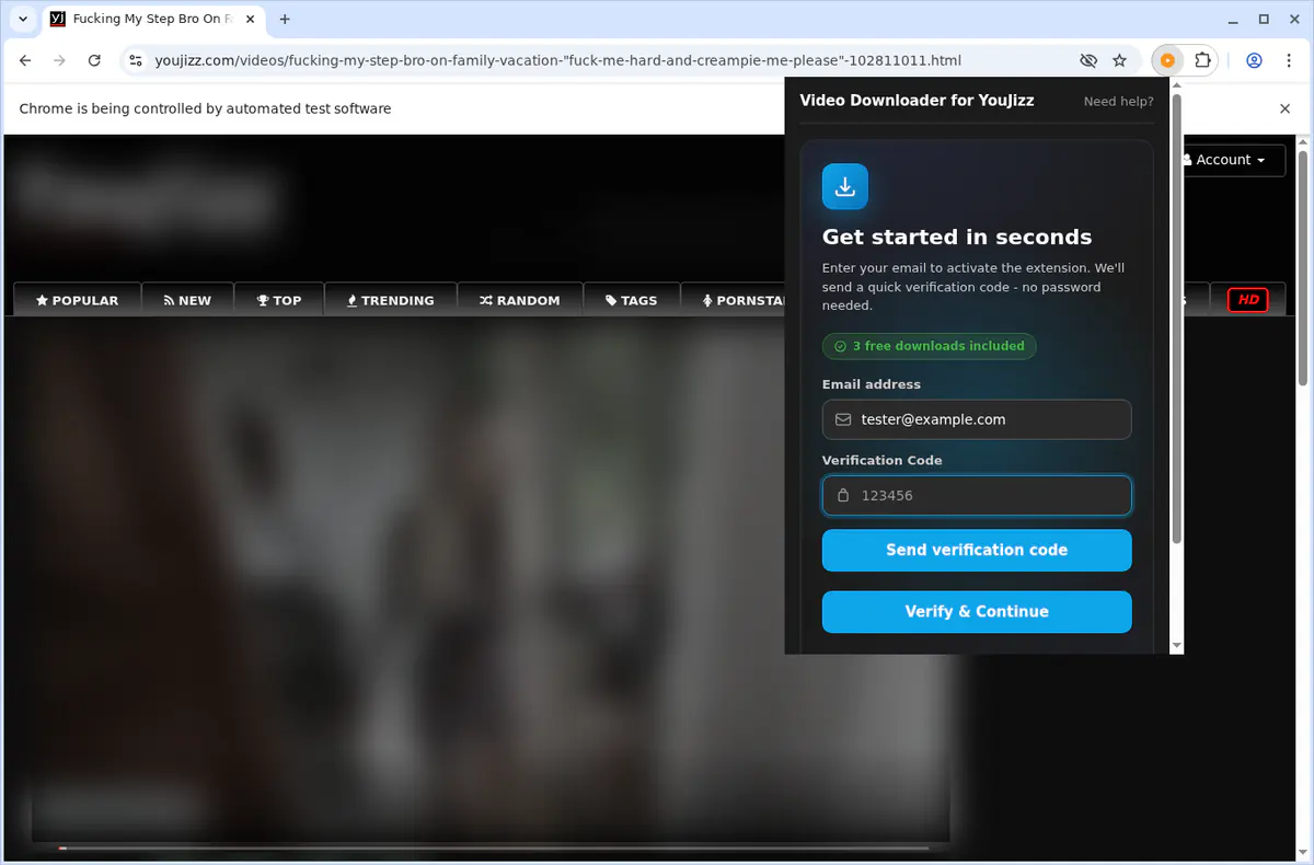 YouJizz Video Downloader fullscreen screenshot