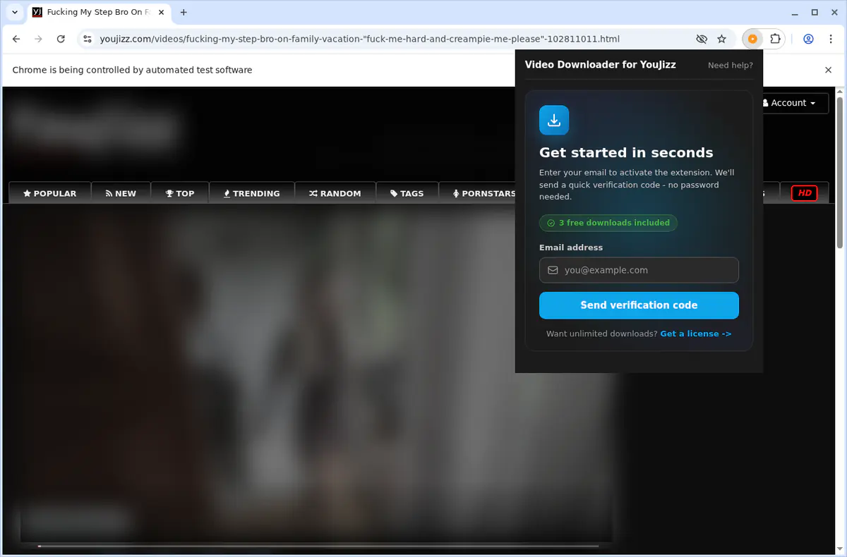 YouJizz Video Downloader fullscreen screenshot